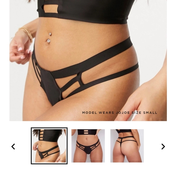 JOJOE ANDIE THONG 3 PIECE 1 BLK,1 LILAC,1 WINE RED - Picture 2 of 9